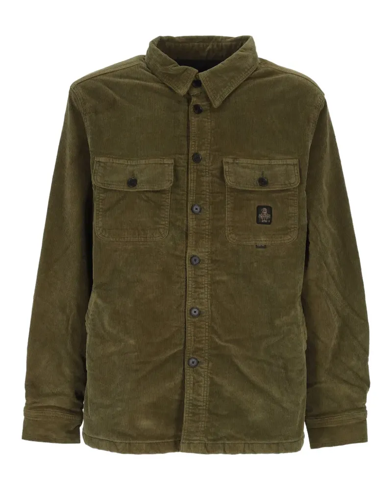 RefrigiWear Jungle Cord-Hemdjacke mit Taschendetail - Grün Grün