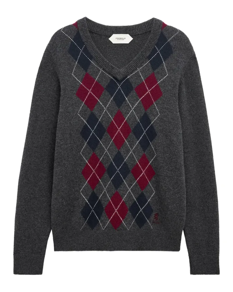 Pringle of Scotland Pullover mit Argyle-Muster - Grau Grau