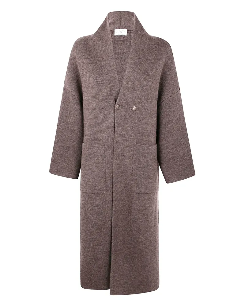MA'RY'YA double-breasted pocket coat - Braun Braun