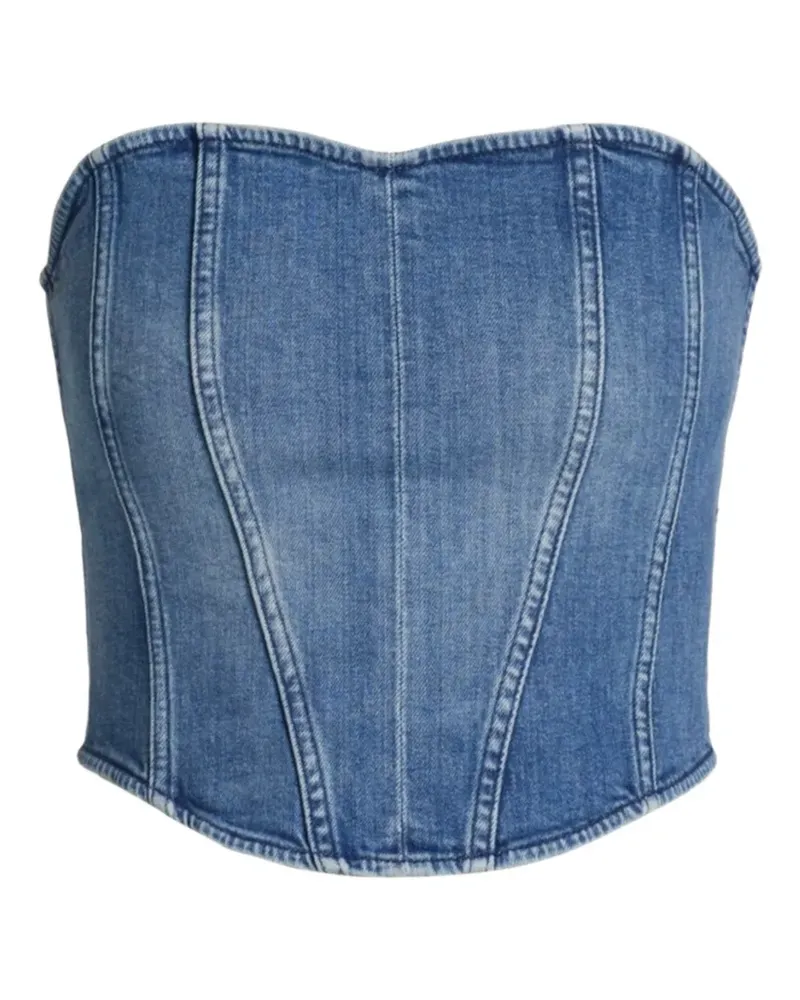 3x1 panelled strapless top - Blau Blau