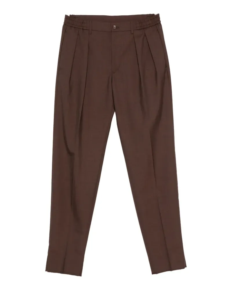 Tagliatore pleated-detail trousers - Braun Braun