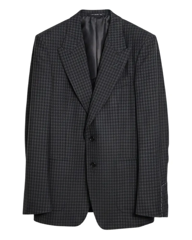 Tom Ford checkered shelton blazer - Grau Grau