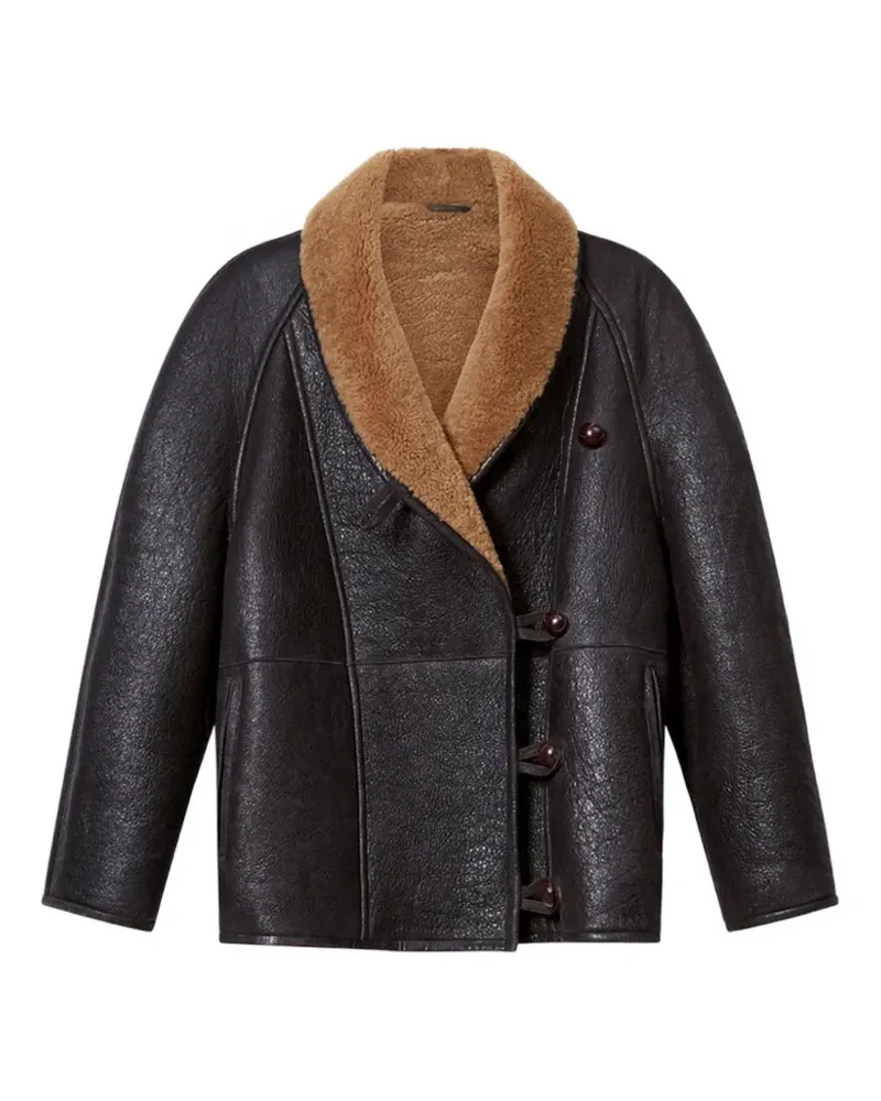 Isabel Marant Camber shearling coat - Braun Braun