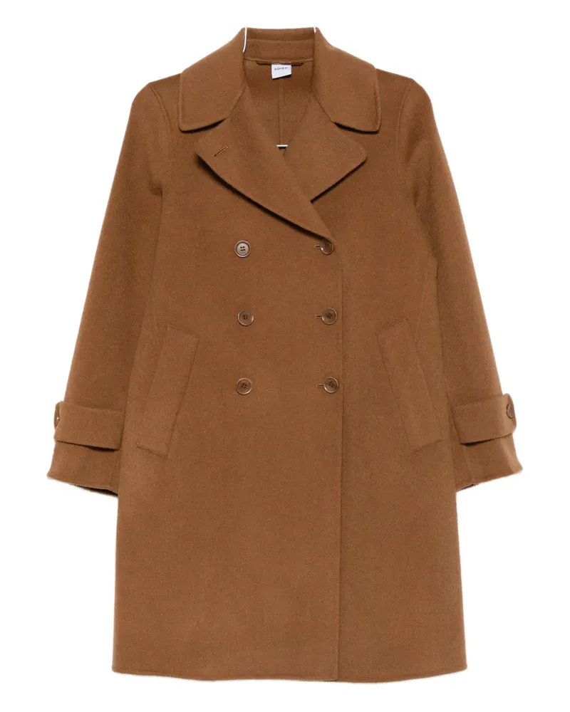 ASPESI double-breasted coat - Braun Braun