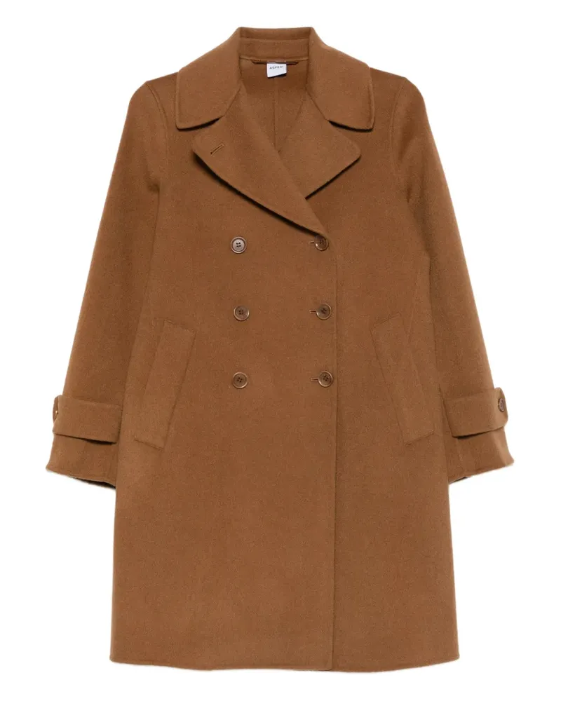 ASPESI double-breasted coat - Braun Braun