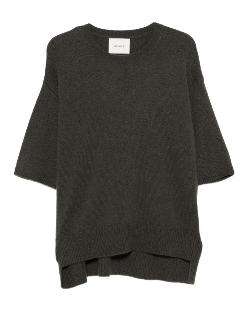 Lisa Yang Camille Pullover mit rundem Ausschnitt - Schwarz Schwarz