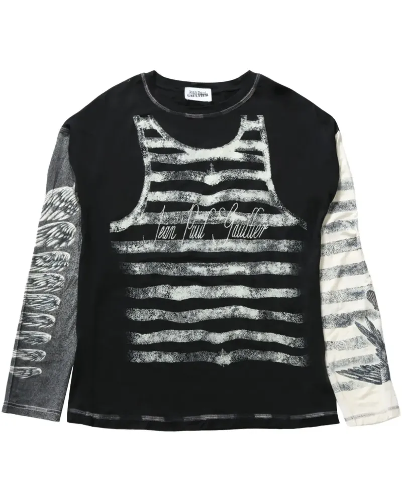 Jean Paul Gaultier printed T-shirt - Schwarz Schwarz