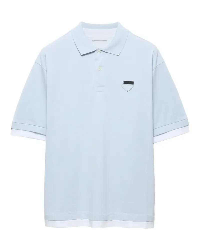 Prada Klassisches Poloshirt - Blau Blau