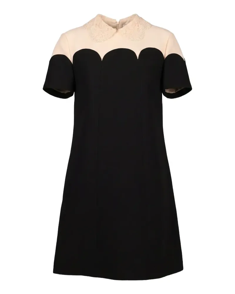 Valentino Garavani lace-collar mini dress - Schwarz Schwarz