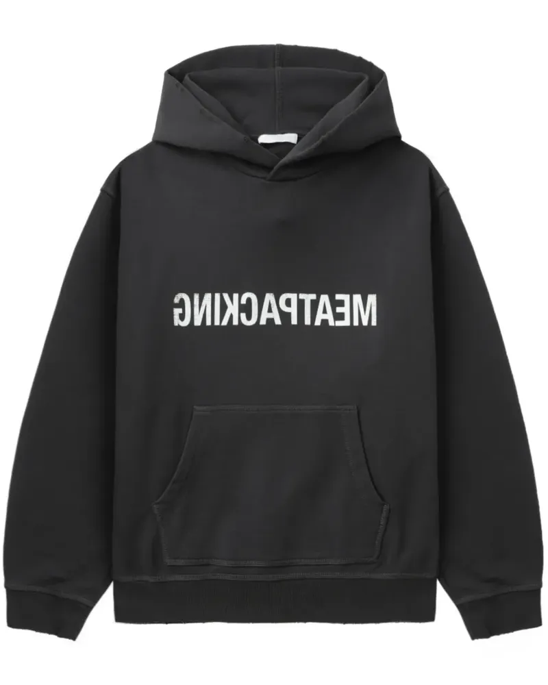 Helmut Lang x Maison Kitsune Hoodie - Schwarz Schwarz