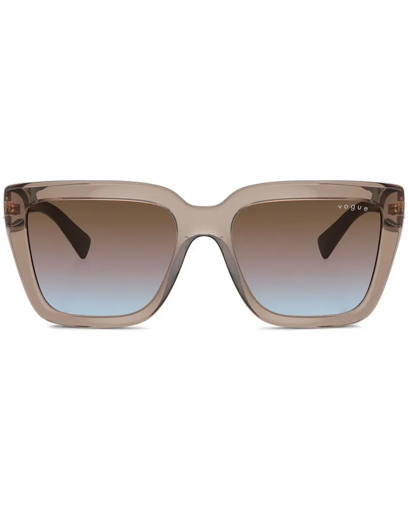 Vogue Sonnenbrille mit eckigem Gestell - Braun Braun