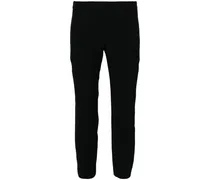 Zigarettenhose aus Krepp - Schwarz