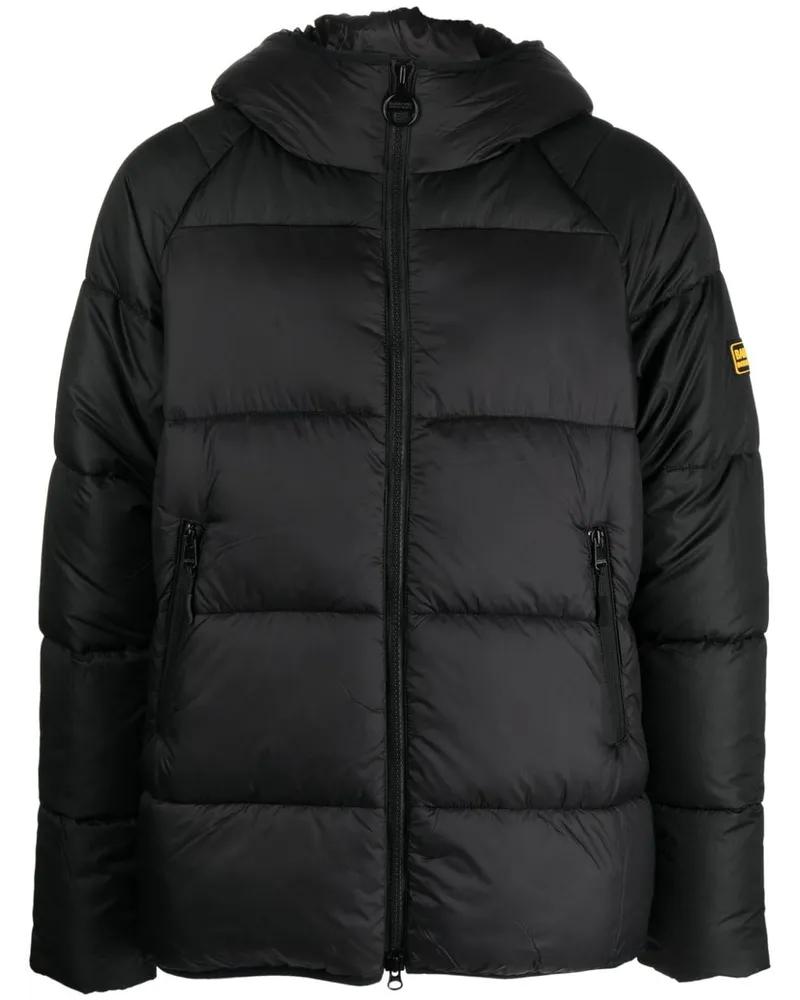 Barbour Gesteppte Hoxton Jacke - Schwarz Schwarz