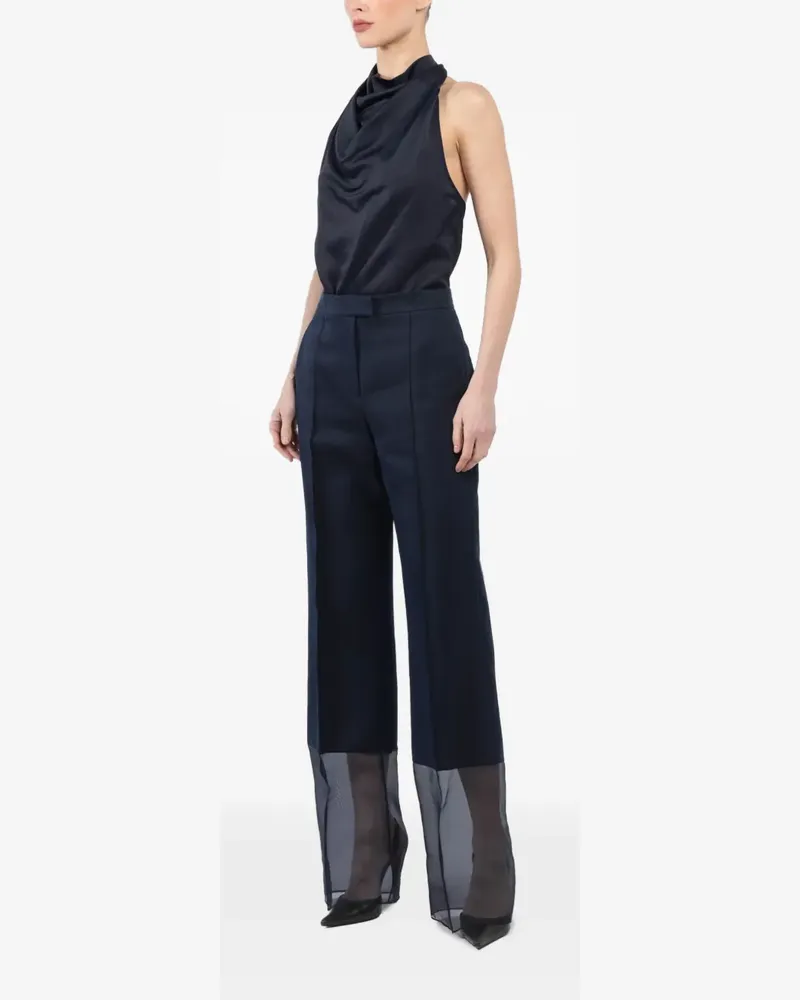 Barbara Bui Hose mit Kontrasteinsätzen - Blau Blau