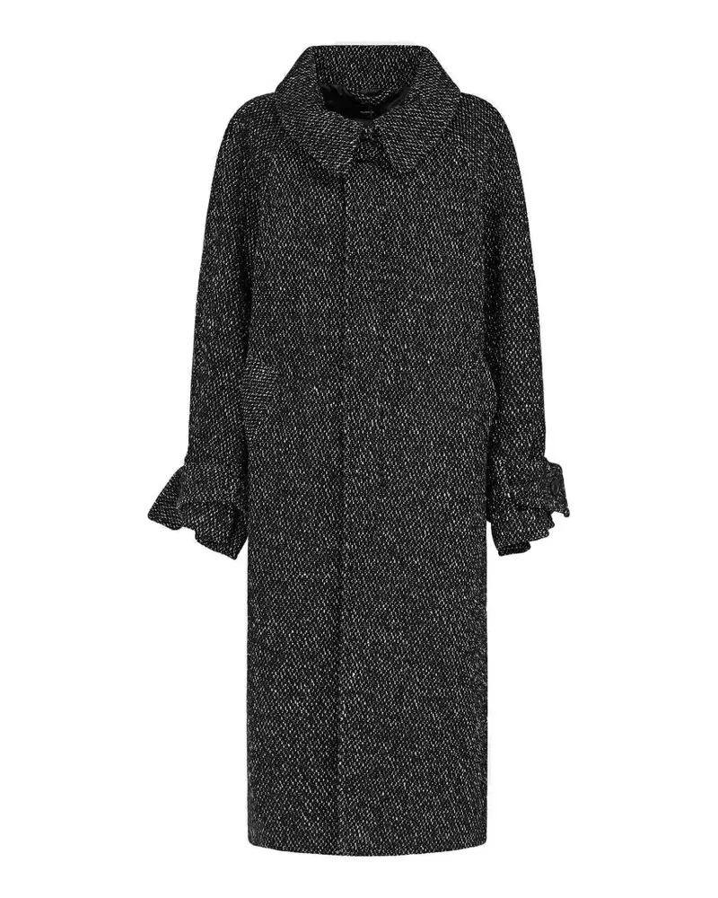 R13 Jumbo tweed coat - Schwarz Schwarz