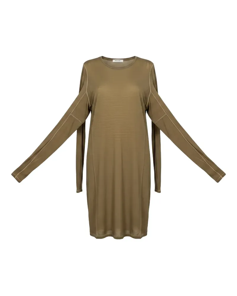 Uma Wang Debi Minikleid mit langen Ärmeln - Grün Grün