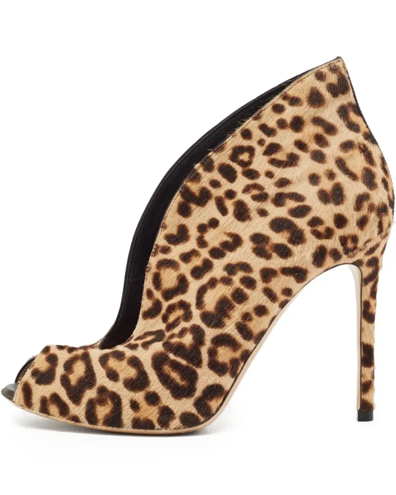 Gianvito Rossi 2024 Pumps mit Leoparden-Print 120mm - Nude Nude