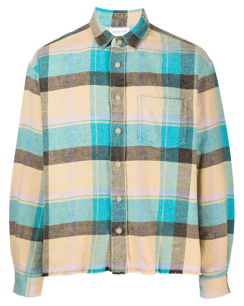 John Elliott + Co Hemi Hemd mit Karomuster - Mehrfarbig Mehrfarbig