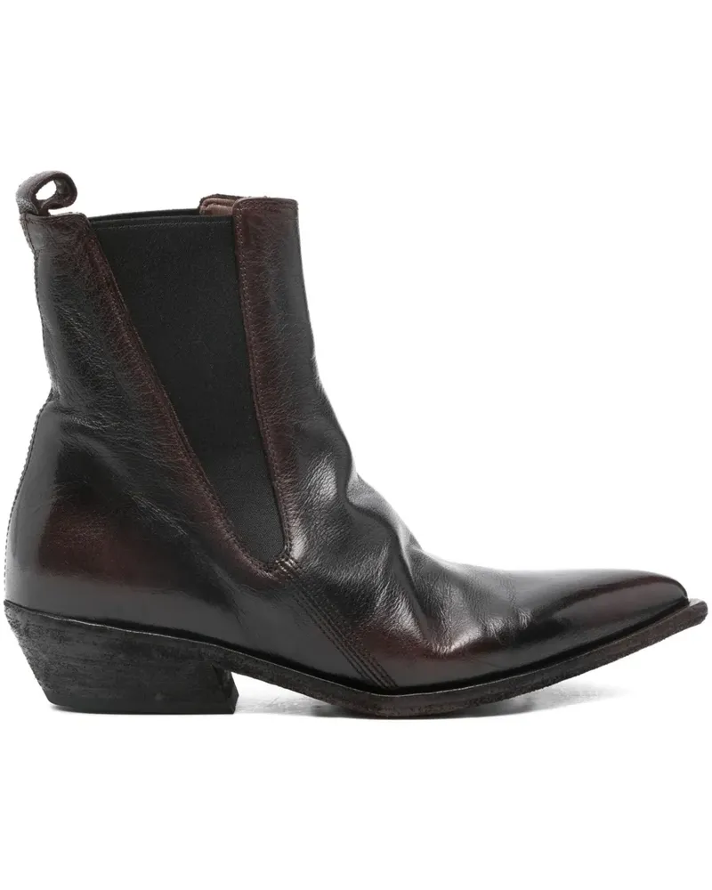 Officine Creative Italia Stiefeletten mit spitzer Kappe - Braun Braun