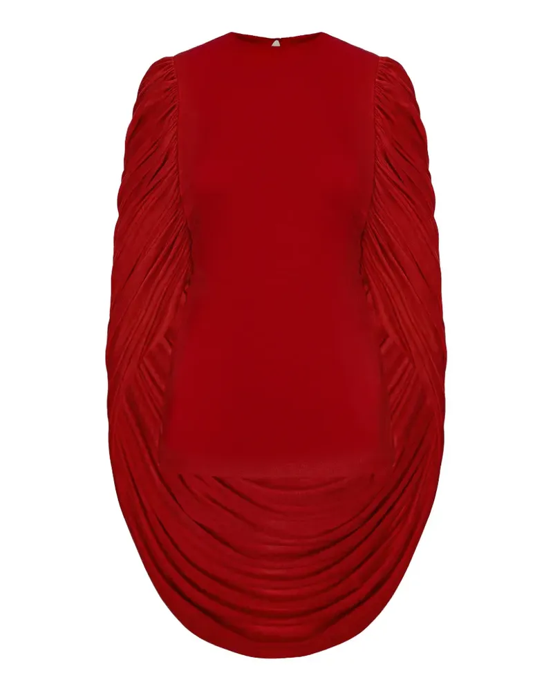 Seen Users Drapierte Angel Bluse - Rot Rot