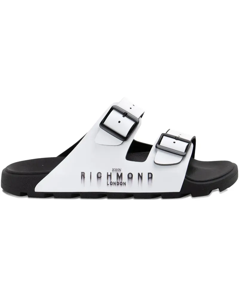 John Richmond Sandalen mit Doppelschnalle - Weiß Weiß