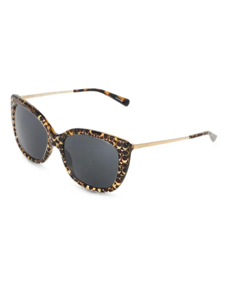 Coach Geometrische Signature Sonnenbrille - Braun Braun