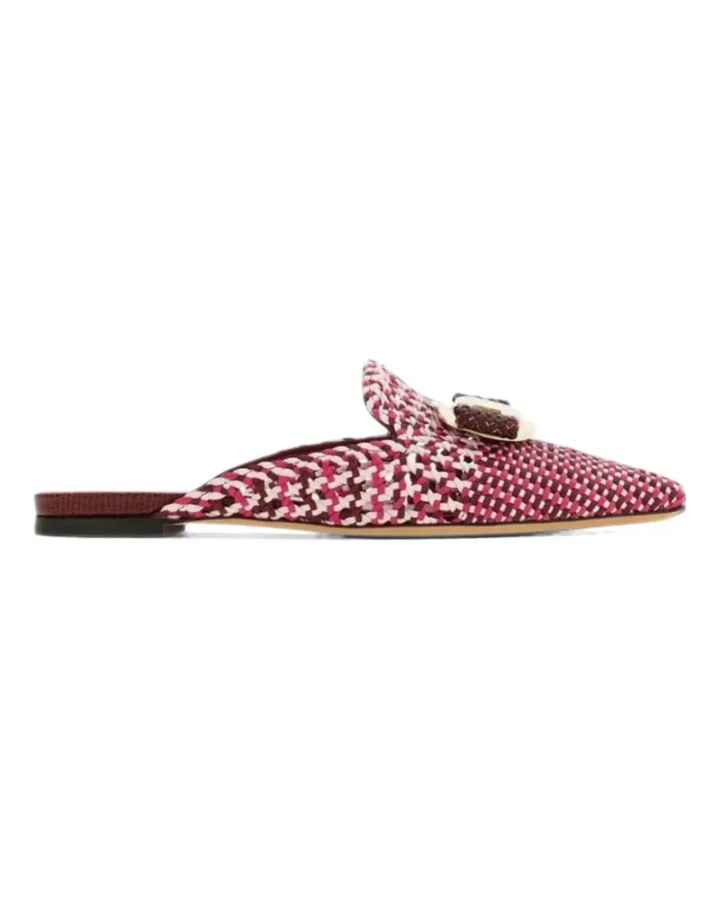 Ferragamo Gewebte Vara Mules mit Schleife - Rot Rot