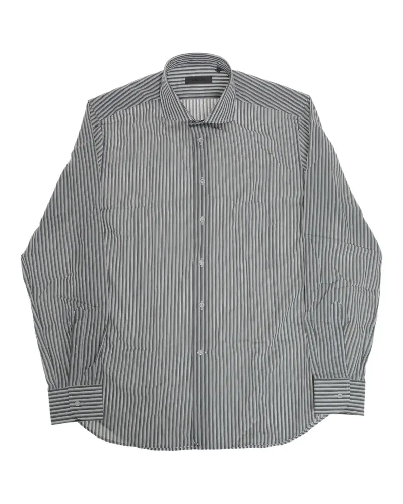 Corneliani striped cotton shirt - Grau Grau