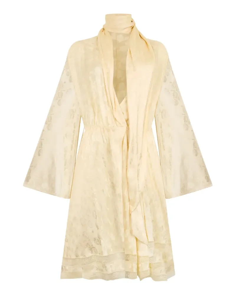 Philosophy Di Lorenzo Serafini Midikleid mit floralem Motiv - Nude Nude