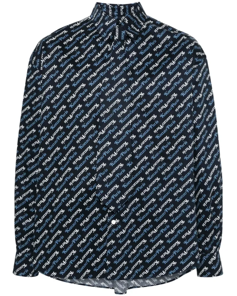 Kenzo x Verdy Hemd mit Logo-Print - Blau Blau