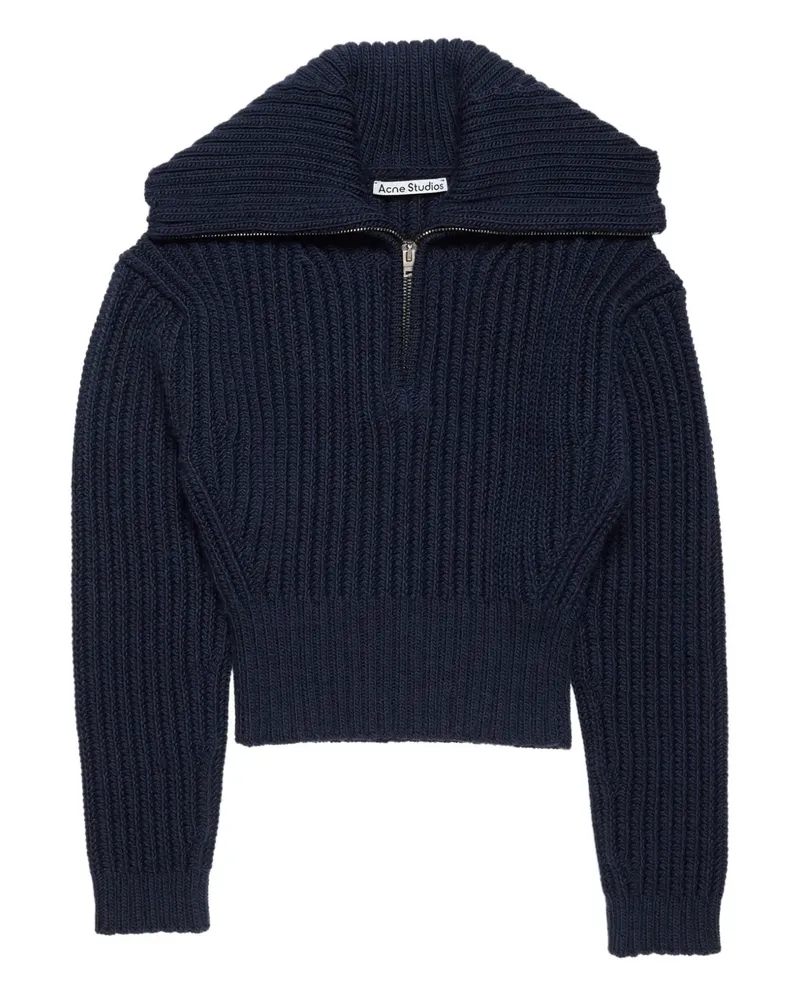 Acne Studios half-zip jumper - Blau Blau
