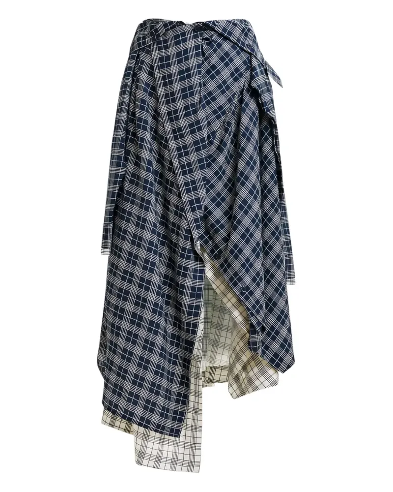 Essentiel Asymmetrischer Rock - Blau Blau