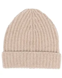 Malo Grob gerippte Beanie Nude