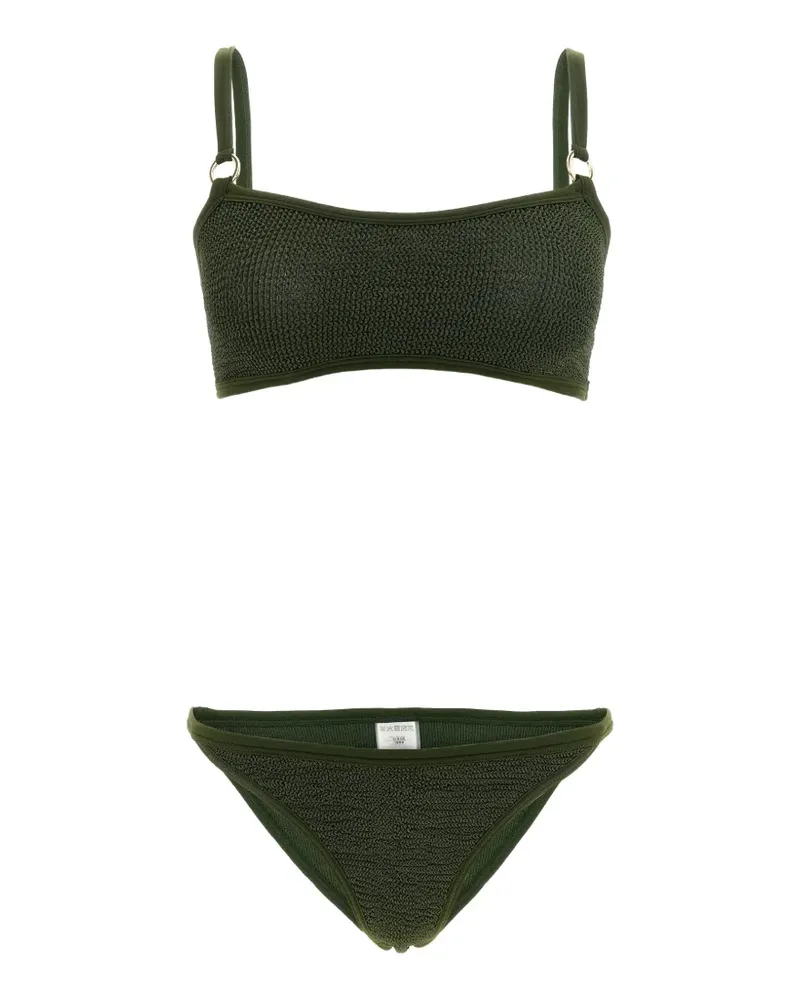 Hunza G Iris Bikini mit Ring - Grün Grün