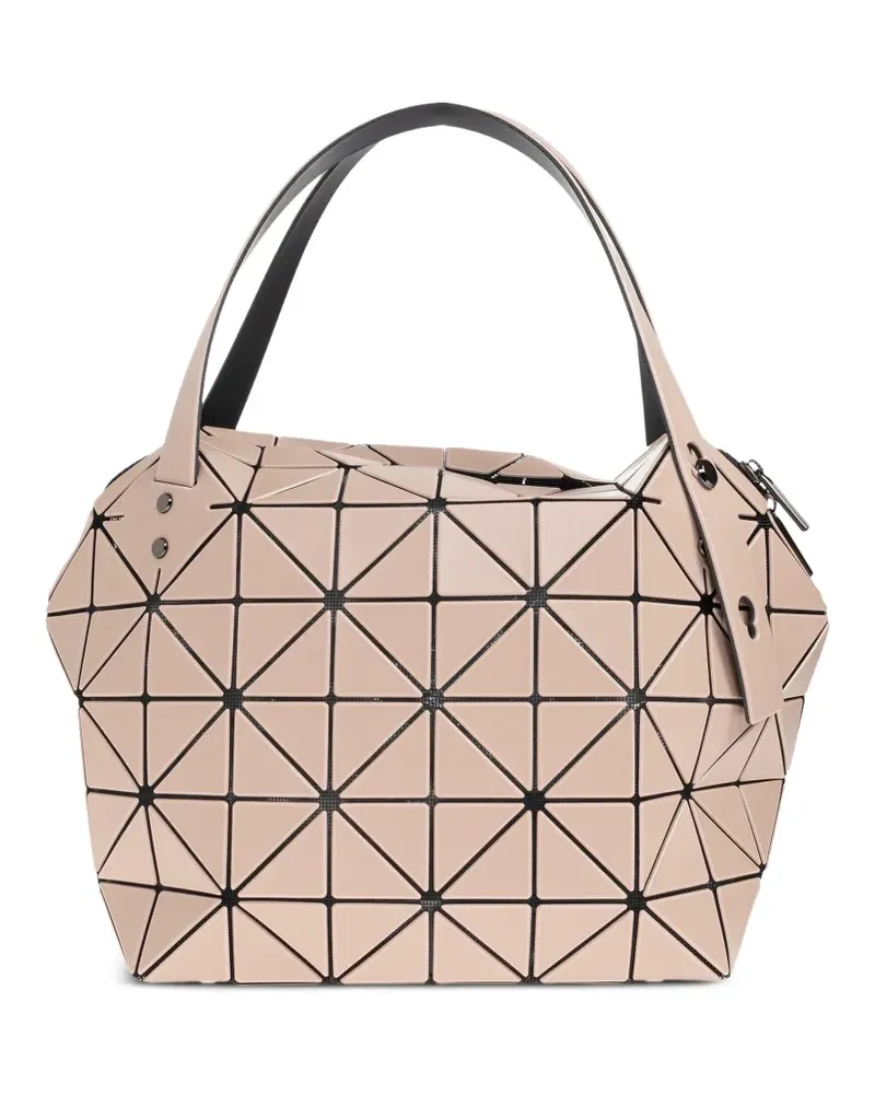 Issey Miyake Boston geometric panelled tote bag - Nude Nude