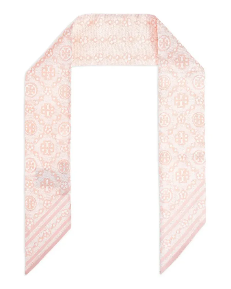 Tory Burch Schal mit T-Monogramm - Rosa Rosa