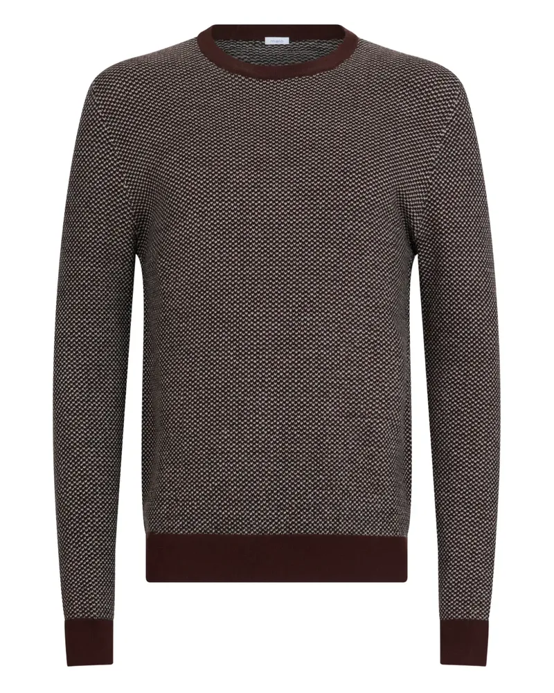 Malo patterned crew-neck sweater - Braun Braun