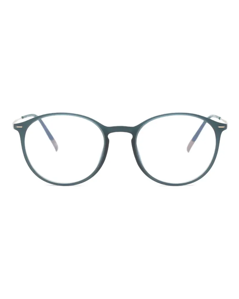 Silhouette Brille mit rundem Gestell - Blau Blau