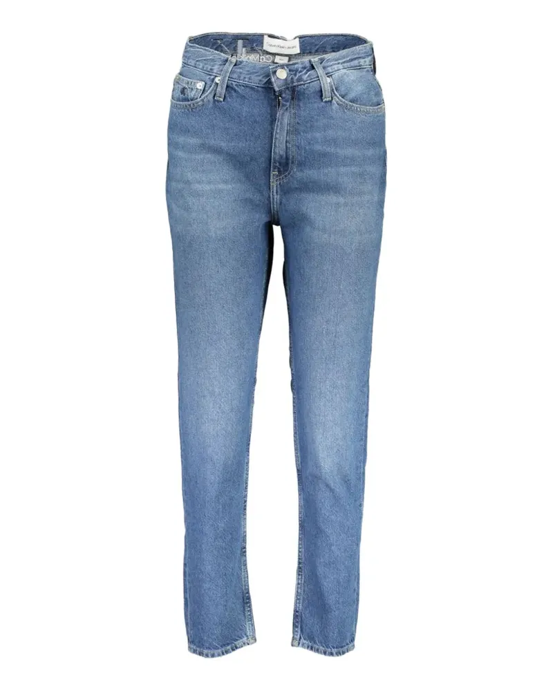 Calvin Klein high-waisted straight-leg jeans - Blau Blau