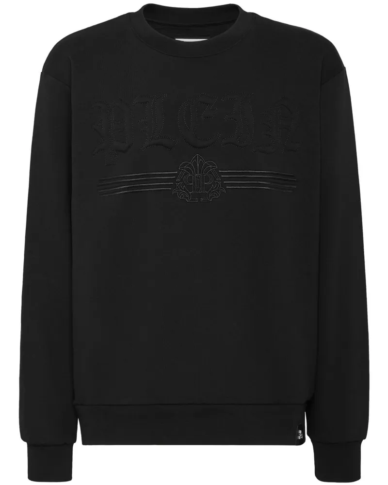 Philipp Plein Sweatshirt mit Logo-Prägung - Schwarz Schwarz