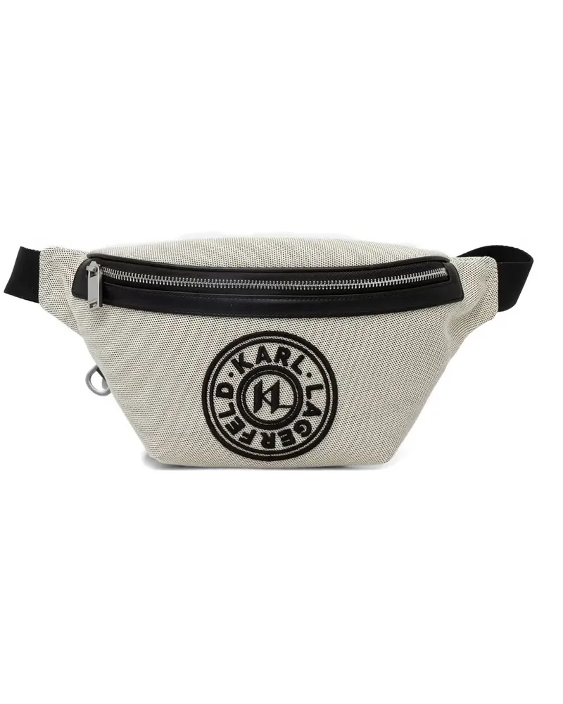 Karl Lagerfeld logo-patch belt bag - Nude Nude