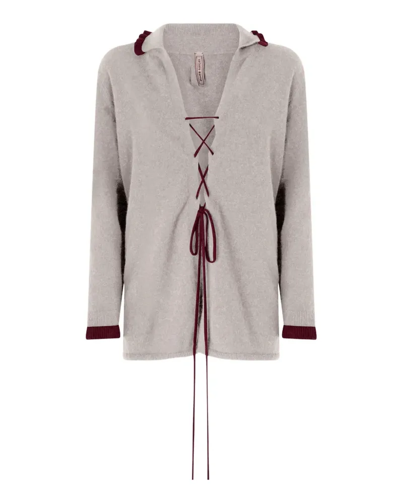 Antonio Marras Gestricktes Hemd mit Rüschen und Schnürung - Grau Grau