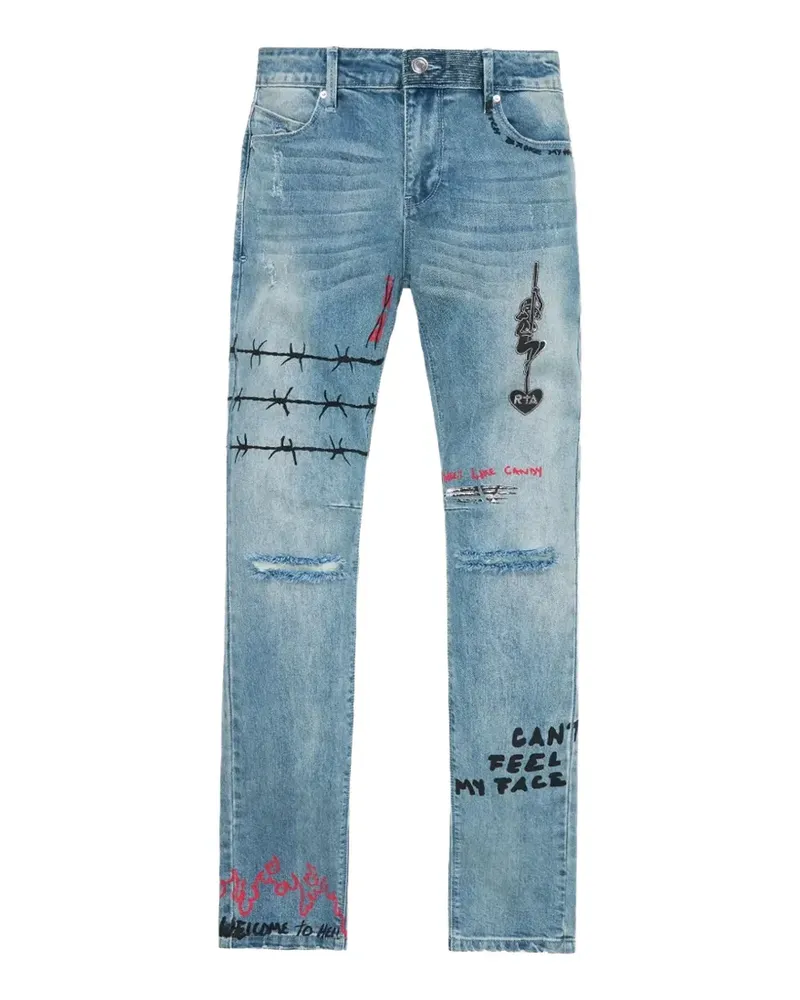 RTA Bryant Skinny-Jeans - Blau Blau