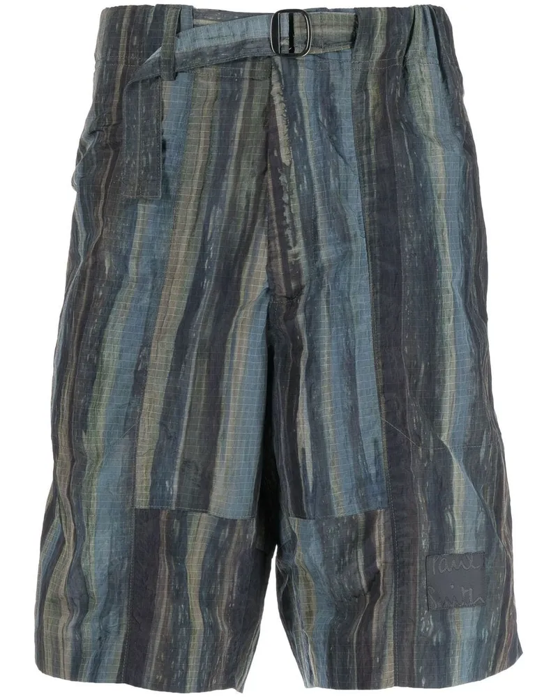 Paul Smith Bermudas mit Woodland-Print - Grün Grün