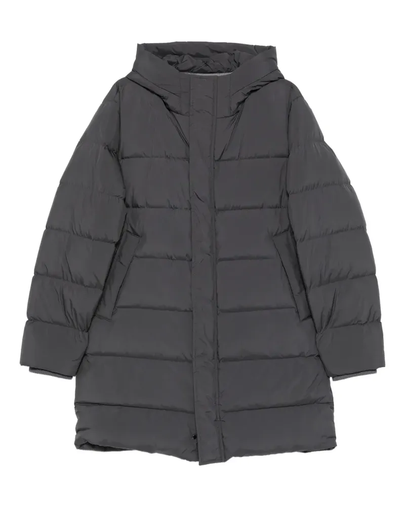 Corneliani Gesteppter Kapuzenmantel - Grau Grau