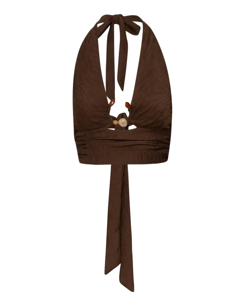 Baobab Collection Verziertes Louise Top - Braun Braun