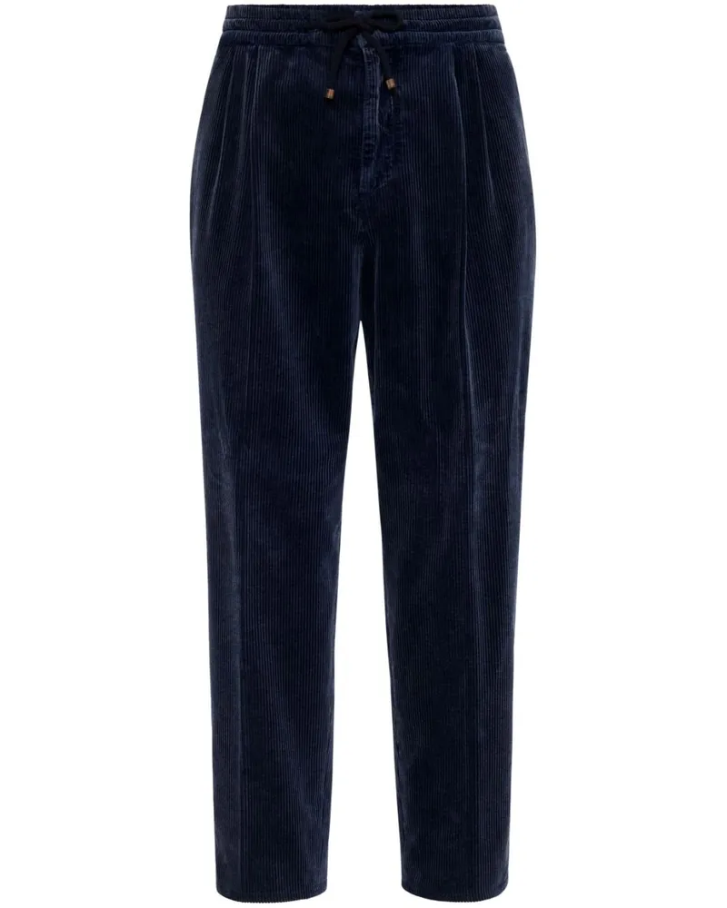 Brunello Cucinelli Cordhose mit Kordelzug - Blau Blau