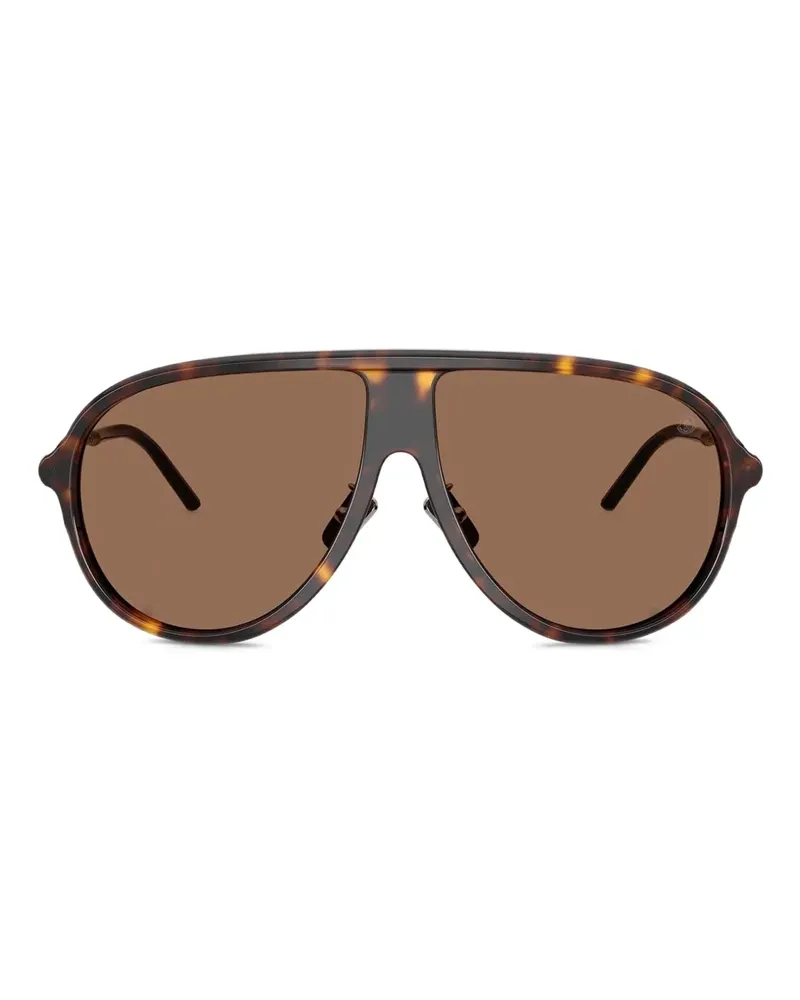 Moncler Getönte Pilotenbrille - Braun Braun