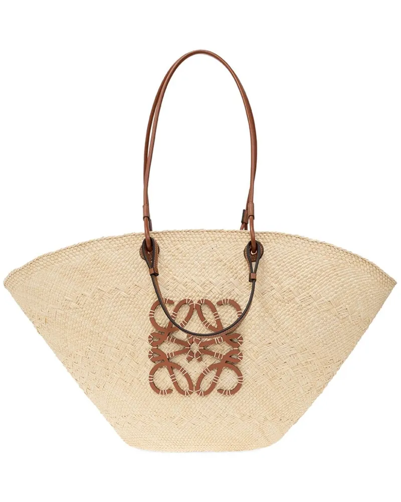 Loewe Mittelgroße Anagram Tote Bag - Nude Nude