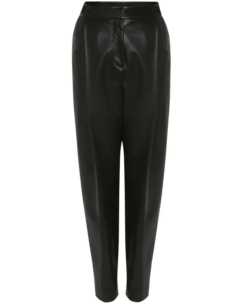 Alexander McQueen Tapered-Hose mit Bundfalten - Schwarz Schwarz
